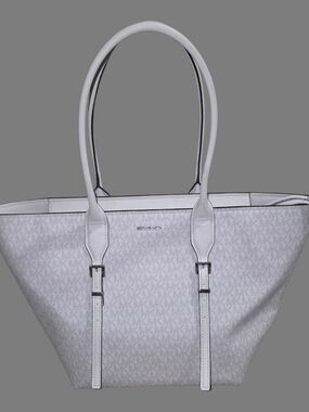 Michael Kors White Signature Tote Bag